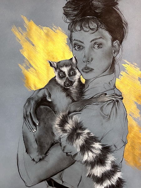 Lady with Lemur